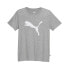 Фото #1 товара Puma Essential Cat Logo Crew Neck Short Sleeve T-Shirt Womens Grey Casual Tops