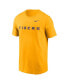 Men's Gold LSU Tigers Primetime Evergreen Wordmark T-Shirt