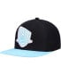 Men's Black, Light Blue New Jersey Nets Pastel Snapback Hat
