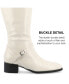 Фото #14 товара Women's Rhianah Wide Width Wide Calf Block Heel Knee High Boots