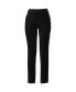 Фото #1 товара Plus Size Velvet High Rise Pintuck Pencil Ankle Pants