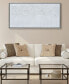 White Snow B Textured Metallic Hand Painted Wall Art by Martin Edwards, 24" x 48" x 1.5"