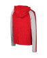 Big Boys Red Maryland Terrapins Ned Raglan Long Sleeve Hooded T-shirt