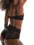 Фото #5 товара Lindex Eve lace high waist brazilian brief in black