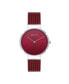 ფოტო #1 პროდუქტის Women's Classic Red Stainless Steel Mesh Bracelet Watch 31mm