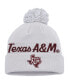ფოტო #1 პროდუქტის Men's Gray Texas A&M Aggies Cuffed Knit Hat with Pom