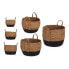 Набор корзин для хранения Gift Decor Basket set Brown Black 32 x 37 x 32 cm (3 шт) - фото #2