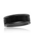 Фото #1 товара Brushed & Polished Black Tungsten Ring