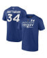 Фото #1 товара Men's Auston Matthews Blue Toronto Maple Leafs Authentic Pro Prime Name and Number T-shirt