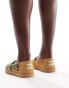 Toms Alpargata espadrilles in tan floral embroidery