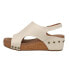 Фото #3 товара Corkys Volta Ii Studded Wedge Womens Off White Casual Sandals 41-0334-CREA