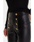 ფოტო #10 პროდუქტის Women's Black Leather Pants