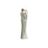 Decorative Figure Home ESPRIT White Green Pair 10 x 7,5 x 31 cm (2 Units)