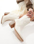 Фото #4 товара Glamorous western ankle boots in cream