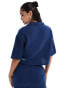 Mango denim look co-ord shirt in blue BLAU, L - EU 40 - фото #2