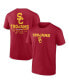 Men's Cardinal USC Trojans Game Day 2-Hit T-shirt