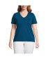 ფოტო #5 პროდუქტის Plus Size Relaxed Supima Cotton T-Shirt