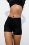 Fitted polyamide shorts