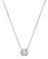 ფოტო #2 პროდუქტის Diamond Honeycomb Solitaire Pendant Necklace (1/2 ct. t.w.) in 14k White or Yellow Gold, 16" + 2" extender