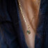 Stylový pozlacený náhrdelník s perletí Chunky