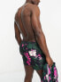 New Look hibiscus swim shorts co-ord in pink