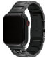 Фото #3 товара Unisex Black Stainless Steel Bracelet for Apple Watch 42mm, 44mm, 45mm