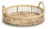 Dekotablett "Rattan", Metall/Rattan