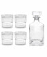 NoHo Clear Decanter 25.4 oz, DOF (double old fashioned) 9.85 oz Set