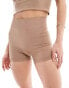 Фото #3 товара ASOS DESIGN seamless sculpting micro legging short co-ord in mocha