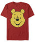 Men's Winnie Pooh Big Face Short Sleeve Crew T-shirt Красный, L - фото #1