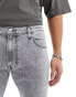 Lee Rider slim fit jeans in grey acid wash