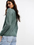 ONLY round neck jumper in green