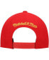 Фото #3 товара Men's Red Houston Rockets Hardwood Classics Big Face Callout Snapback Hat