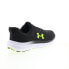 Фото #15 товара Under Armour Charged Assert 10 Mens Black Canvas Athletic Running Shoes