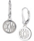 Logo Circle Drop Earrings