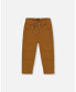 ფოტო #1 პროდუქტის Baby Boys Baby Stretch Twill Pleated Knee Jogger Pants Caramel Brown