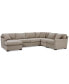 Фото #4 товара Radley 5-Pc. Fabric Chaise Sectional Sofa with Corner Piece, Created for Macy's