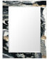 Фото #1 товара 'Ebony' Rectangular On Free Floating Printed Tempered Art Glass Beveled Mirror, 40" x 30"