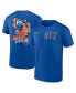 Фото #1 товара Men's Royal New York Mets Split Zone T-Shirt