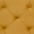 Пуф 80 x 80 x 46 cm Синтетическая ткань Металл Охра