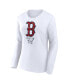 Women's White Boston Red Sox Long Sleeve T-shirt