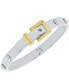 Two-Tone Colby Buckle Bangle Bracelet