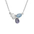 Фото #1 товара Glittering Silver Necklace with Glory Crystals A4899-12HG