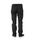 Фото #1 товара Men's Relaxed Straight Premium Denim Jeans Black Coated