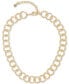 ფოტო #1 პროდუქტის Gold-Tone Chain Link Collar Necklace, 16" + 3" extender