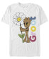 Фото #1 товара Men's Groot Oversize Short Sleeve Crew T-shirt