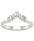 ფოტო #2 პროდუქტის Diamond Baguette & Round Band (1/3 ct. t.w.) in 14k White Gold