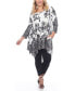 Фото #2 товара Women's Plus Size Floral Printed Tunic Top