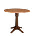 Фото #1 товара International Concept 42" Round Dual Drop Leaf Pedestal Table