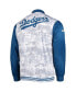 ფოტო #4 პროდუქტის Men's Royal Los Angeles Dodgers Camo Full-Zip Jacket